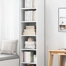 callas BR-07-White- Engineered Wood Open Book Shelf image 3