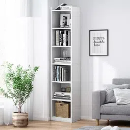 burlyworth Display Rack, Engineered Wood Open Book Shelf image 4