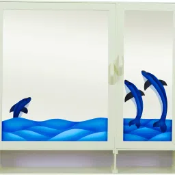 Large Size (20x18x4.5) Two Door Luxury Designer Acrylic Storage Cabinet Bathroom Mirror-image-26