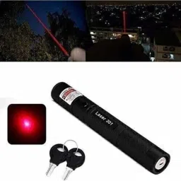 Justakeit Red Light Laser Pointer Pen Adjustable Focus Beam 2 Keys + Charger image 2