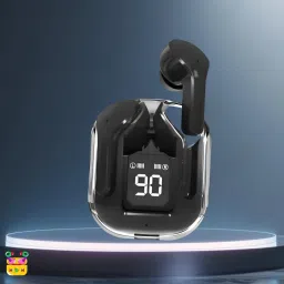 Ultrapods Max Blutooth Earbuds With Transparent Design Case & Led DisplayA43 Bluetooth Headset-image-68