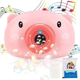 little creation Camera Shape Battery Operated Bubble Machine with Bubble Solution for Kids Toy Bubble Maker image 2