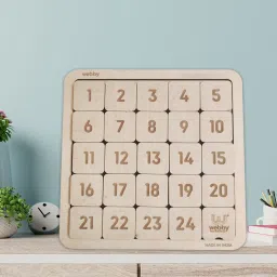 webby Counting Number Slide Game, Brain Teaser Wooden Puzzle image 5