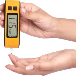 control d Digital Sugar Testing Glucose Monitor Machine with 10 Strips Glucometer image 4