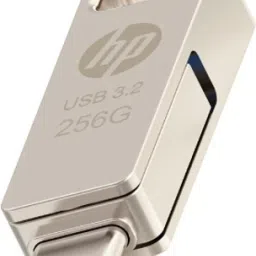 HP x206C USB 3.2 TYPE C 256 GB OTG Drive Compatible with Audio Player, Desktop Computer, Laptop, Mobile, Television USB 3.2 Metal Case image 2