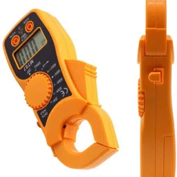 uptodatetools Clamp Meter MT-87 Multimeter LCD Digital Clamp Meter Auto-Ranging Multimeter Voltmeter Orange Digital Multimeter image 3