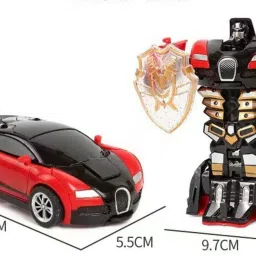 sve 2 in 1 Transformation Convertible Robot Car with Sound for Kids image 4
