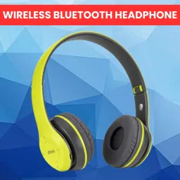 R47 Wireless (Portable Bluetooth Headphone) with Microphone, SD Card SupportQ327 Bluetooth Headset-image-82