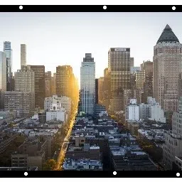 ZIOZY 100 Inch- 7.25Ft x 4.1Ft-Anti-Creased-Foldable Anti-Light 16:9 4K Eyelet Full HD Projector Screen (Width 221.38 cm x 124.53 cm Height)-61
