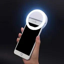 HIFY Mini Clip on Selfie Ring Light White with 36 LED for Smart Phone Camera,Live, Shooting, Great Gifts[Rechargeable] Ring Flash-23