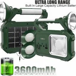 200W Solar Rechargeable Emergency Lamp Light, 5 Lighting Modes,3600mAh Battery 5 hrs Flood Lamp Emergency Light-19