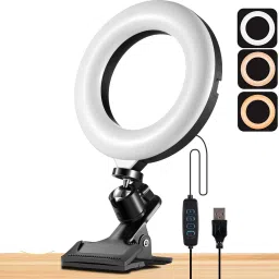 TechBlaze 6 Inch LED Selfie Ring for Computer Video Conference Zoom Lighting for Desk Ring Flash-picture-15
