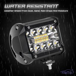 Bar Light Flashing led Fog Light 4 inch 19 led with 5 Modes Versatile Off-Road Fog Lamp Car, Motorbike, Truck, Van LED (12 V, 33 W)-image-42