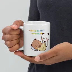 Dudu is Sleeping and Bubu Trying To Wake him up 937 Gift Item for Girlfriend Ceramic Coffee Mug-image-93