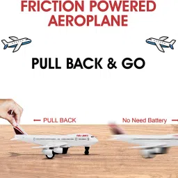 AEROPLANE C747 With Stand Pull Back And GO BLUE33-18