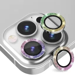 Vinylzone Iph 13 Pro/ 13 Pro Max Gold Rainbow Camera Ring Lens Protector Anti Scratch Tempered Glass Camera Rig-picture-17