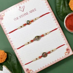 the stone aisle Designer Rakhi Assorted Rakhi Set image 4