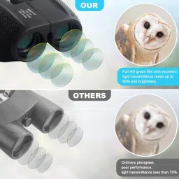 Kinzilla Foldable Lightweight Binocular with Carry Pouch for Bird Watching Binocular Reflecting Telescope image 3