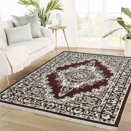 Black, Brown Silk Carpet-image-33