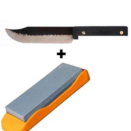 Whetstone Knife Sharpener Dual Side With Non Slip Stand Knife Sharpening Stone-2