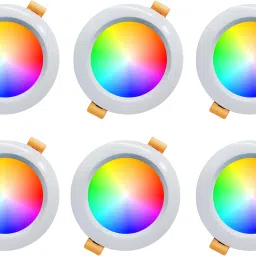 9W 3-in-1 Round LED Conceal Light Color Changing Light Red,Blue,pink Pack of 6 Ceiling Light Ceiling Lamp-20