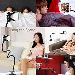 Wanzhow TOP Quality Lazy Stand With Adjustable 360 Rotating Phone Holder Clip Flexible Mobile Holder image 3