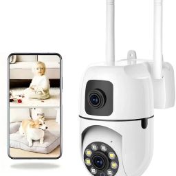 Bzrqx 1080P Full HD PTZ Dual Lens Camera WiFi Audio Motion Night View CCTV Cam Security Camera-image-93