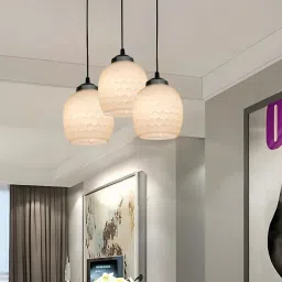 Honeycomb Round Cluster Chandelier Ceiling Lamp-image-88