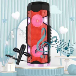 GUGGU Party Speaker with Wireless Bluetooth Speaker RGB Light Mic, FM With Remote K129 20 W Bluetooth Laptop/Desktop Speaker-image-46