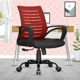 Verona Mid Back Sturdy Metal Base Nylon Mesh Revolving Chair Mesh Office Executive Chair-image-80