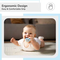 r for rabbit Tiny Bites Zoobie Baby Silicone Teether with Soft Edges and Choke-Free Design Teether image 3