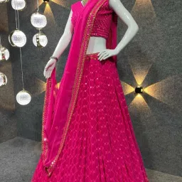 Embroidered Semi Stitched Lehenga Choli-image-64