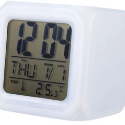 Digital White Clock-image-32