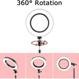 Treadmill Best Quality 10" inch LED Ring Light with 7 Ft Tripod Stand Combo and Phone Holder for Tiktok YouTube Reels Photo-shoot Video Live Stream Makeup Videos vlogging Vigo Video Shooting | 3 color modes Dimmable Lighting | Recording with Mobile Phone and Camera Clip Setup Ring Flash Flash image 4