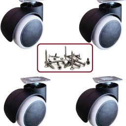 B&W Plate Type wheel for table/cooler caster Appliance Furniture Caster Appliance Furniture Caster-picture-35