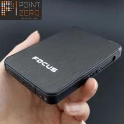 point zero FOCUS Cigarette Case Metal Body 2 In 1 Ultra Thin Automatic Cigarette Case With Build In Gas Lighter Automatic Popup Cigarette Box Holder Inside Cigarette Pocket Lighter image 5