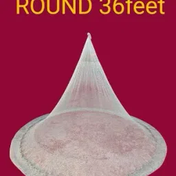 Fishing NET 1+2 18mm MESH Size, ROUND-36feet,Weight-2.5kg,HEIGHT-9feet(White) Fishing Net-picture-21