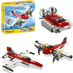 241 Pcs Plane and Boat 3 in 1 Building Blocks Toy Lego for Boys and Girls-13