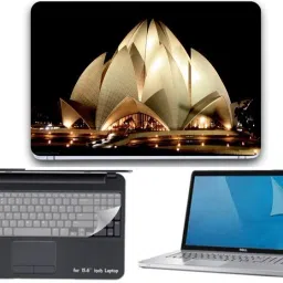 I-Birds Enterprises 3 IN 1 Laptop Skin, Key Guard & Screen Protector For 15.6 inch Laptop combo-3349 Combo Set-picture-1