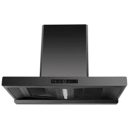 KAFF Hagen 90 90cm 1480m3/hr Ducted Auto Clean Wall Mounted Chimney with Multi Angular Extraction (Black)-4