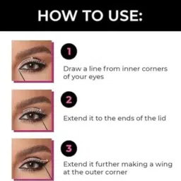 blust&famme Smudge Eyeliner and mascara Intense Matte Finish | Quick Drying combo 5 ml image 3