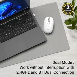 ZEBRONICS Groot Wireless Ambidextrous Optical Mouse Wireless Mouse, 1600DPI, Silent Ergonomic with 2 Years Warrantywith Bluetooth image 2