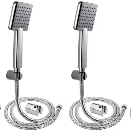 HS-017 ABS Plastic Hand Shower with SS Tube 1.5 Meter and Hook - 4 Pieces Handheld-image-63
