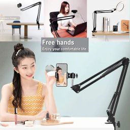 AMUSING Overhead Tripod Camera Stand 360 Tablet Mobile Holder Cell Phone Stand Tripod, Monopod, Tripod Clamp, Tripod Bracket, Tripod Ball Head-42