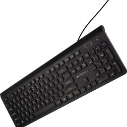 ZEBRONICS K51 (ZEB KKB2) Wired USB Standard Multi-device Keyboard Compatible with Desktop, Laptop, Mac 105 Keys, Rupee Key, 12 Multimedia Keys, Slim Design, Plug & Play image 2