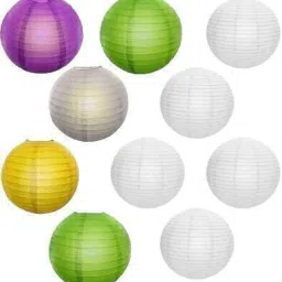 Multicolor Paper Hanging Lantern-9