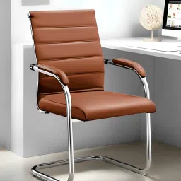 Office Chair, Studing & Gaming Chair, Home Desk Chair, Library & Reception Chair Leather, Leatherette Office Arm Chair-image-38