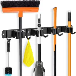 Black Stainless Steel Broom Holder-picture-13