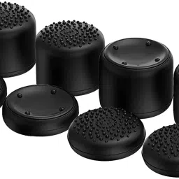 OIVO 8 Pcs Black Silicone FPS Thumb GripGaming Accessory Kit-picture-17