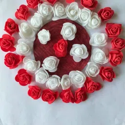 Artificial Mini Foam Rose Flowers for Decoration/Art and Craft Work Red, White Rose Artificial Flower-image-56